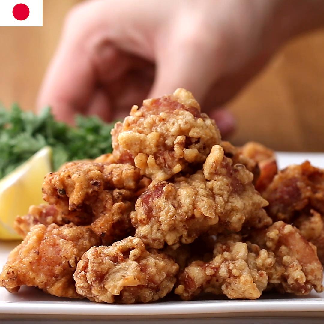 Japanese Popcorn Chicken (Karaage) Recipe by Tasty_image