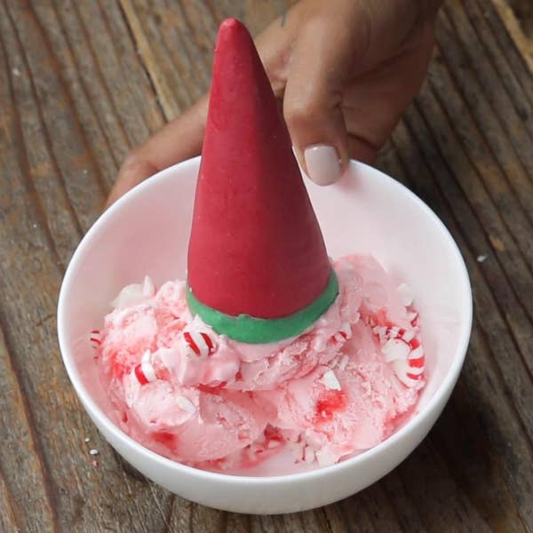 Elf Hat Reverse Ice Cream Cones
