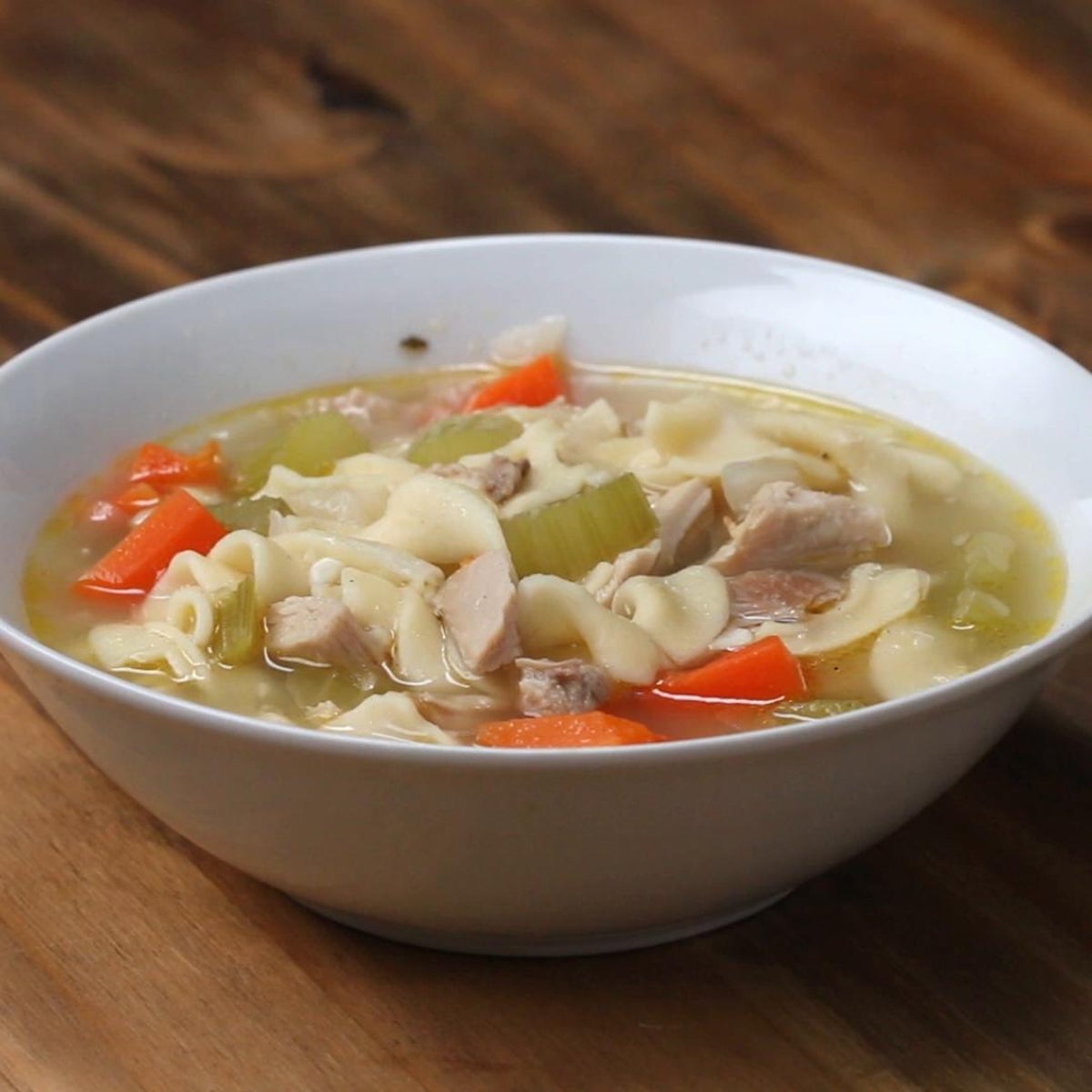 Homemade Chicken Noodle Soup - Belly Full