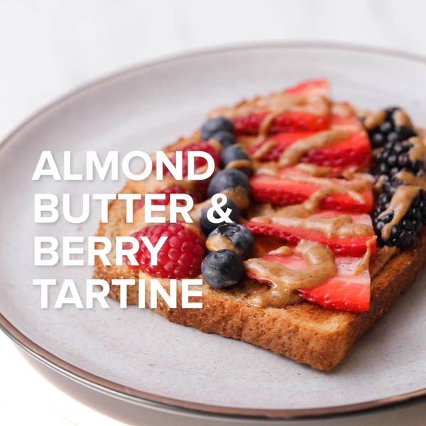 Almond Butter & Berry Tartines