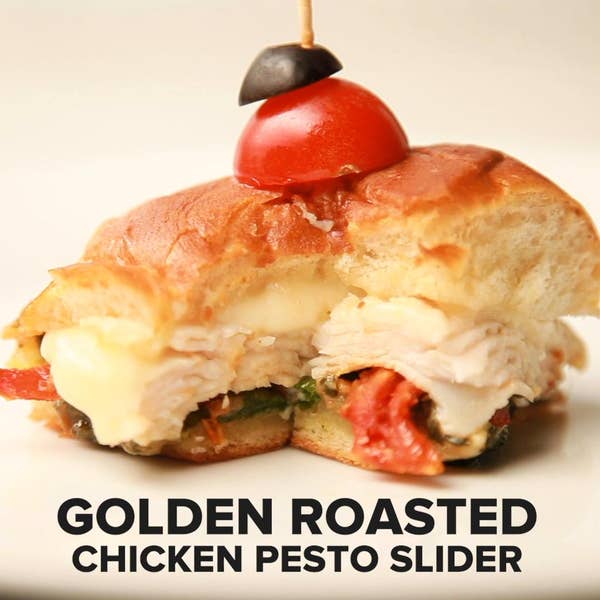 Charter Reserve® Golden Roast Chicken Pesto Sliders