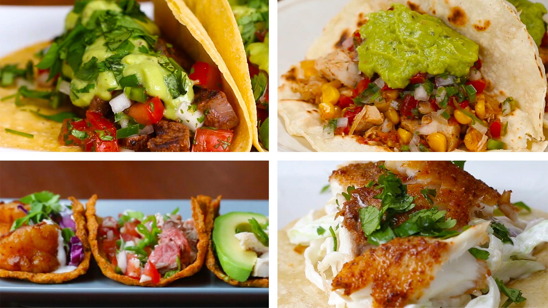 Healthy Tacos 4 Ways