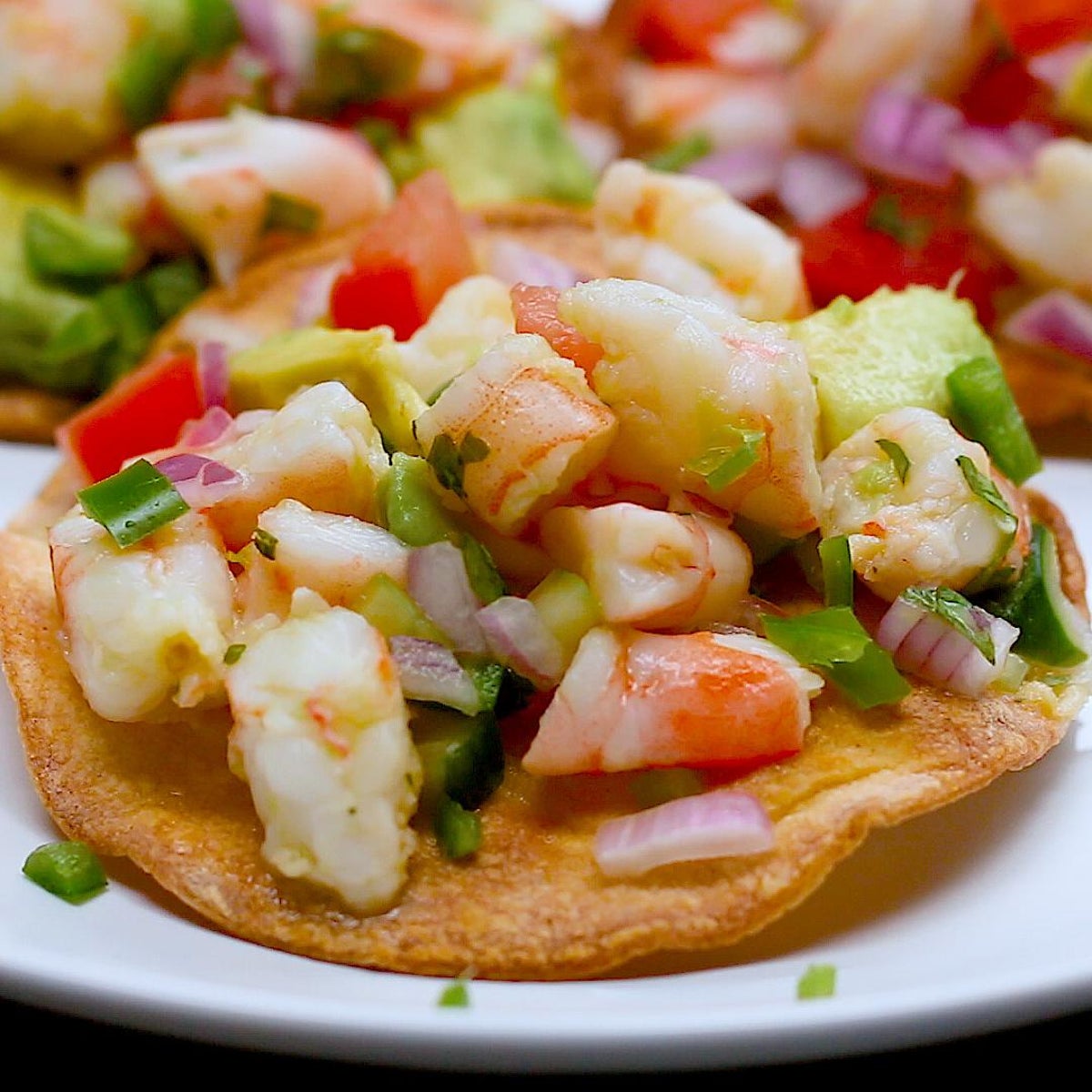 Shrimp & Avocado Tostadas Recipe by Tasty-image