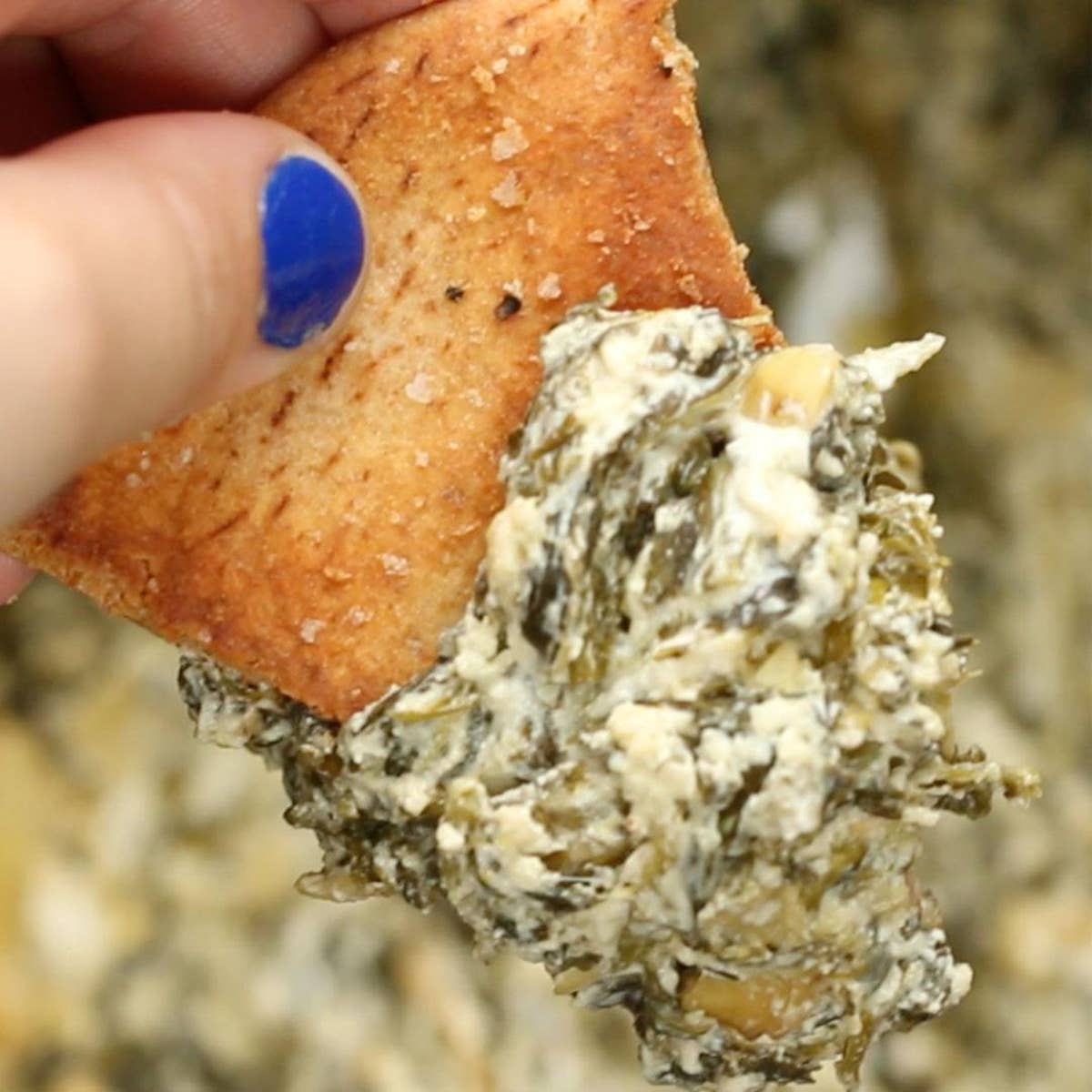 Healthy Slow Cooker Spinach Artichoke Dip