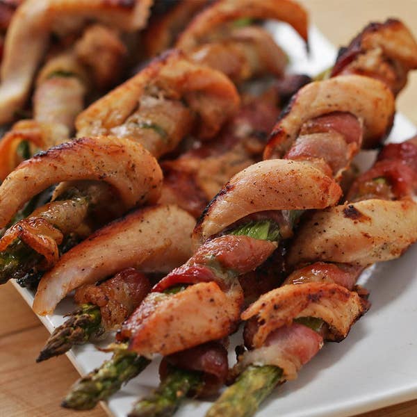 Chicken Bacon Asparagus Twists