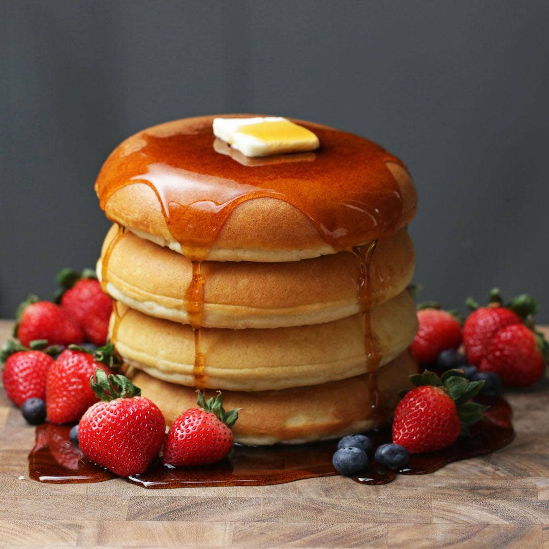 Fluffy Pancakes Recipe By Tasty