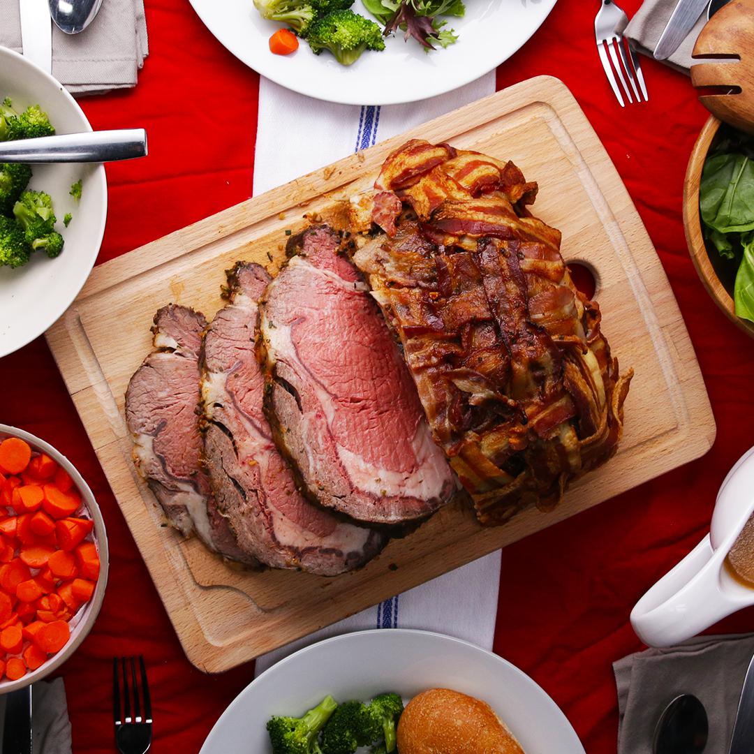 Bacon-Wrapped Prime Rib Recipe by Tasty image