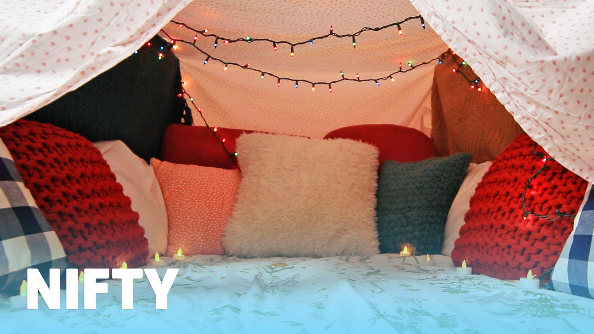 Watch: Nifty - How To Make The Coziest Blanket Fort Ever