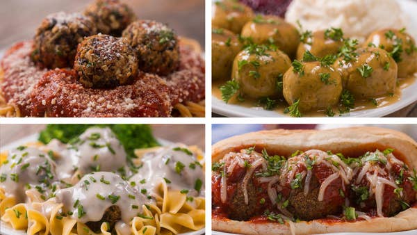 Meatless Meatballs 4 Ways