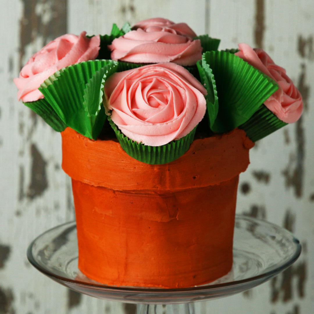 Flower Pot 'Box' Cake Recipe by Tasty_image