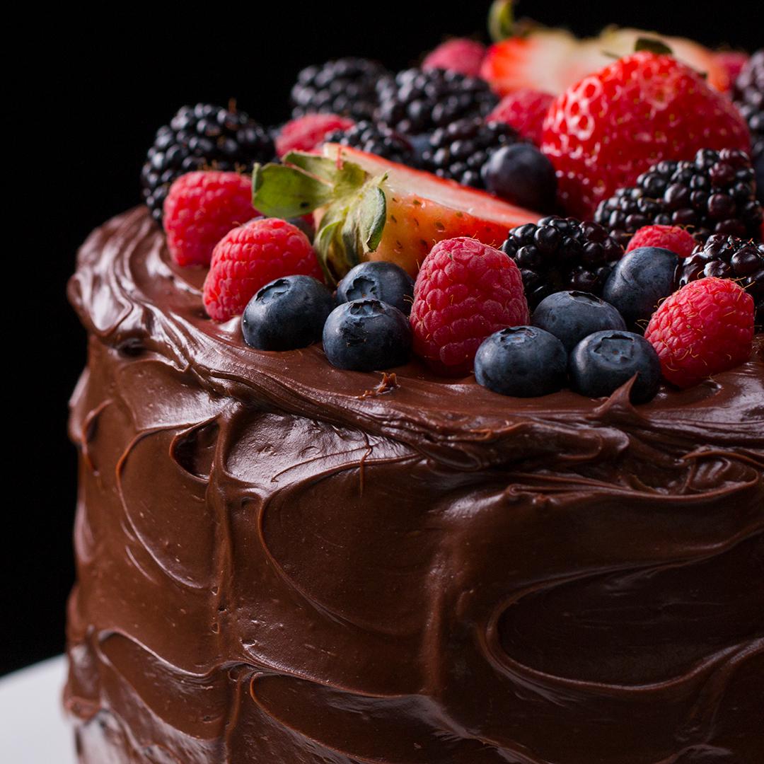 Chocolate Birthday Cake with Homemade Chocolate Buttercream