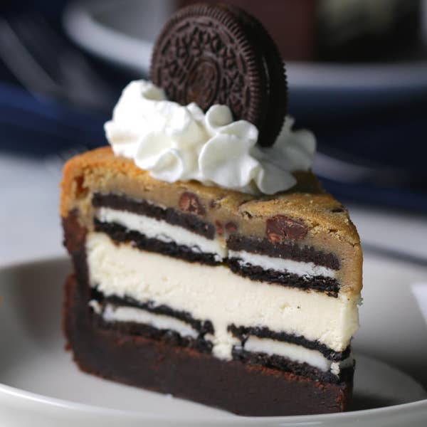 5-Layer Cookie 'Box' Brownie Cheesecake