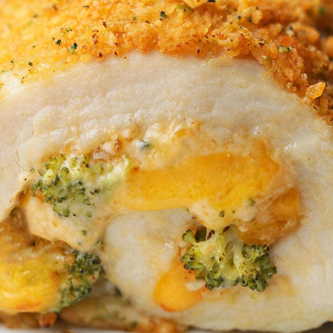 Broccoli Cheddar Chicken Rollups Recipe By Tasty