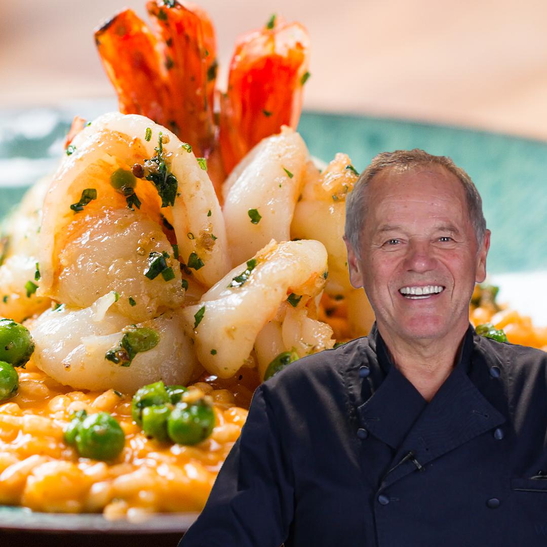 Wolfgang Puck's Tomato Risotto With Shrimp Recipe by Tasty image