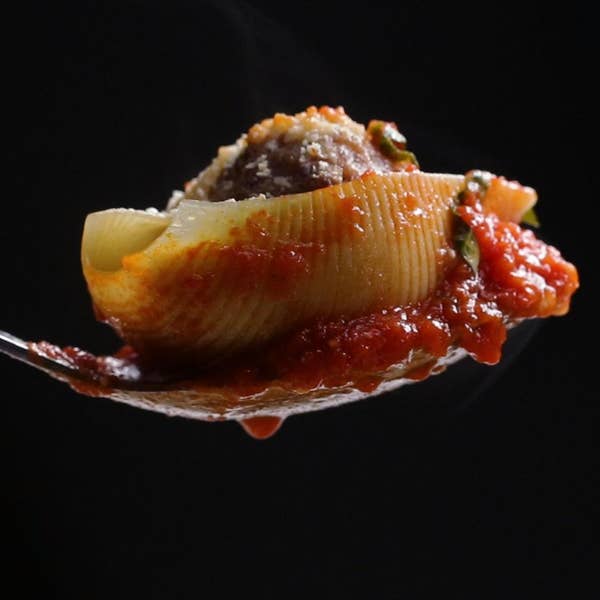 Meatball Stuffed Shell Pasta