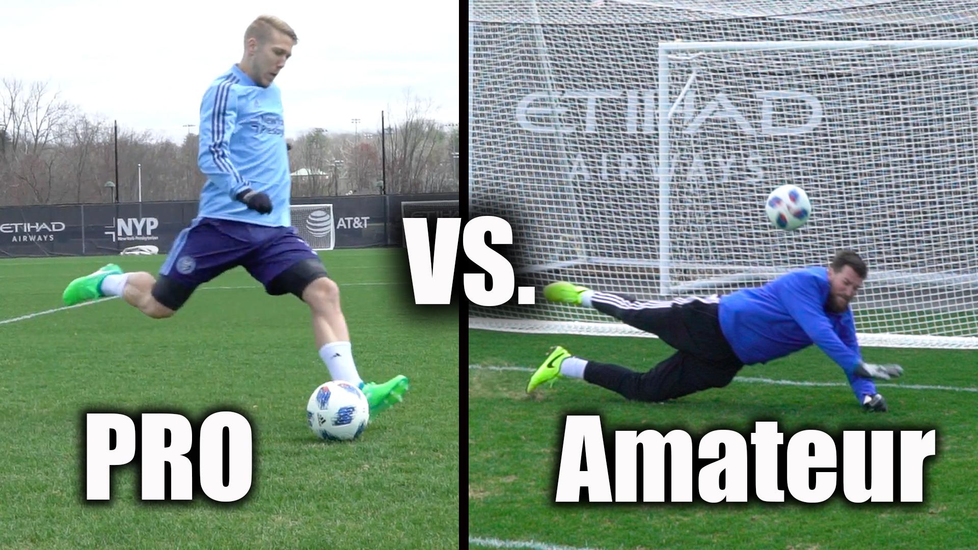 Pro vs amateur Football. Футболисты бегут по зеленому полю. Pro vs amateur Sport. Professional vs amateur Sport.
