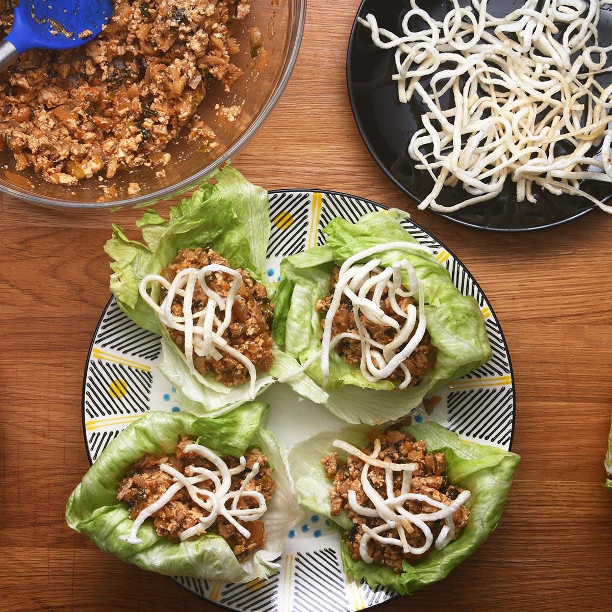 Tofu Lettuce Wraps with Mushrooms Recipe by Tasty-image