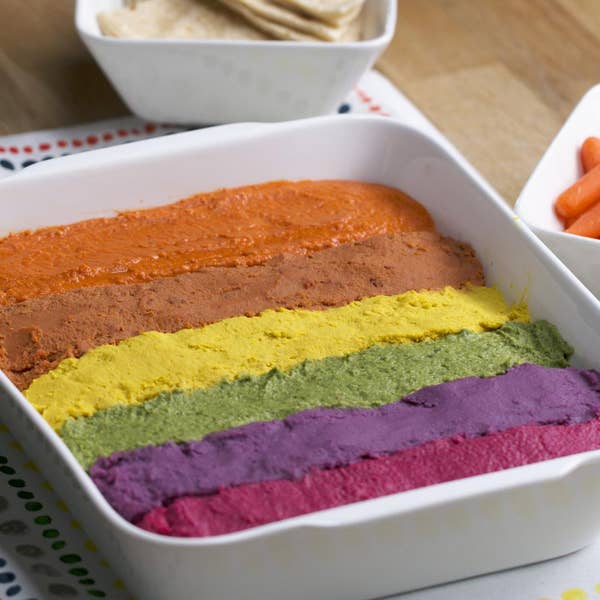 Rainbow Hummus