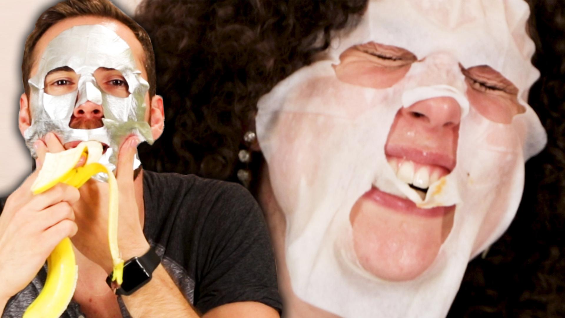 Eating Snacks While Wearing Face Masks