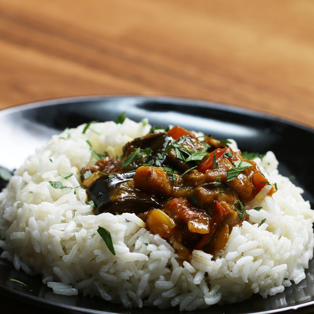 Roasted Eggplant Curry Recipe By Tasty