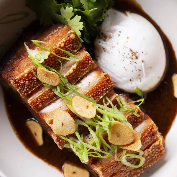 Braised Pork Belly Adobo By Chef Leah Cohen Recipe By Tasty