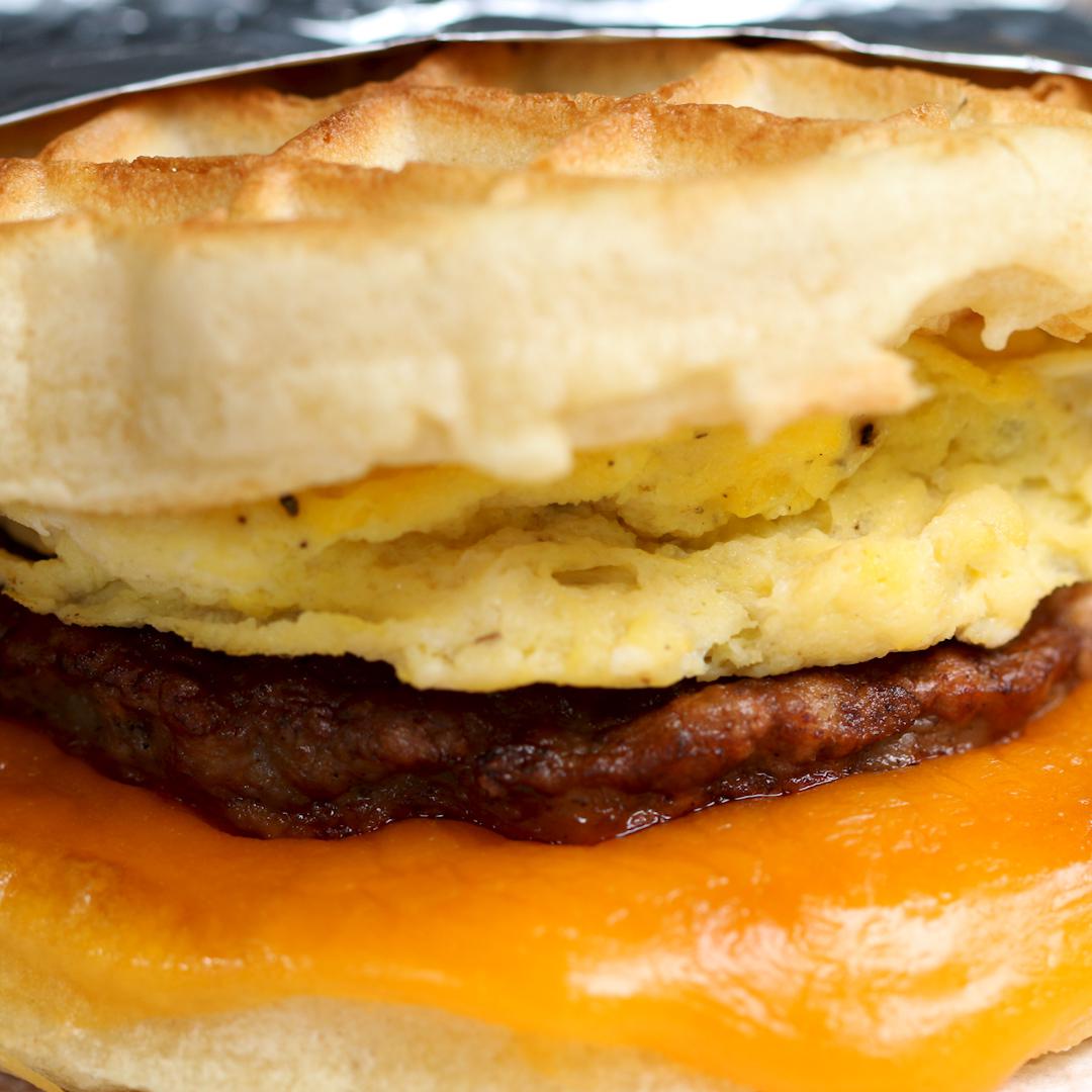 Waffle Breakfast Sandwich Recipe by Tasty image