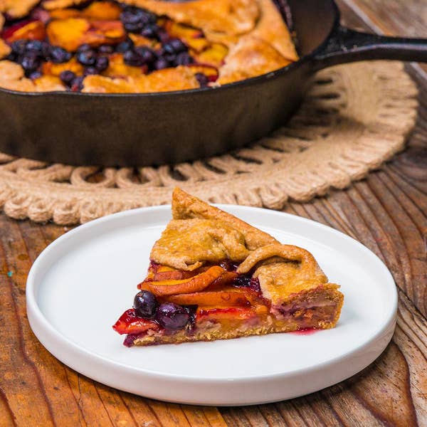 Whole Wheat Blueberry Peach Galette