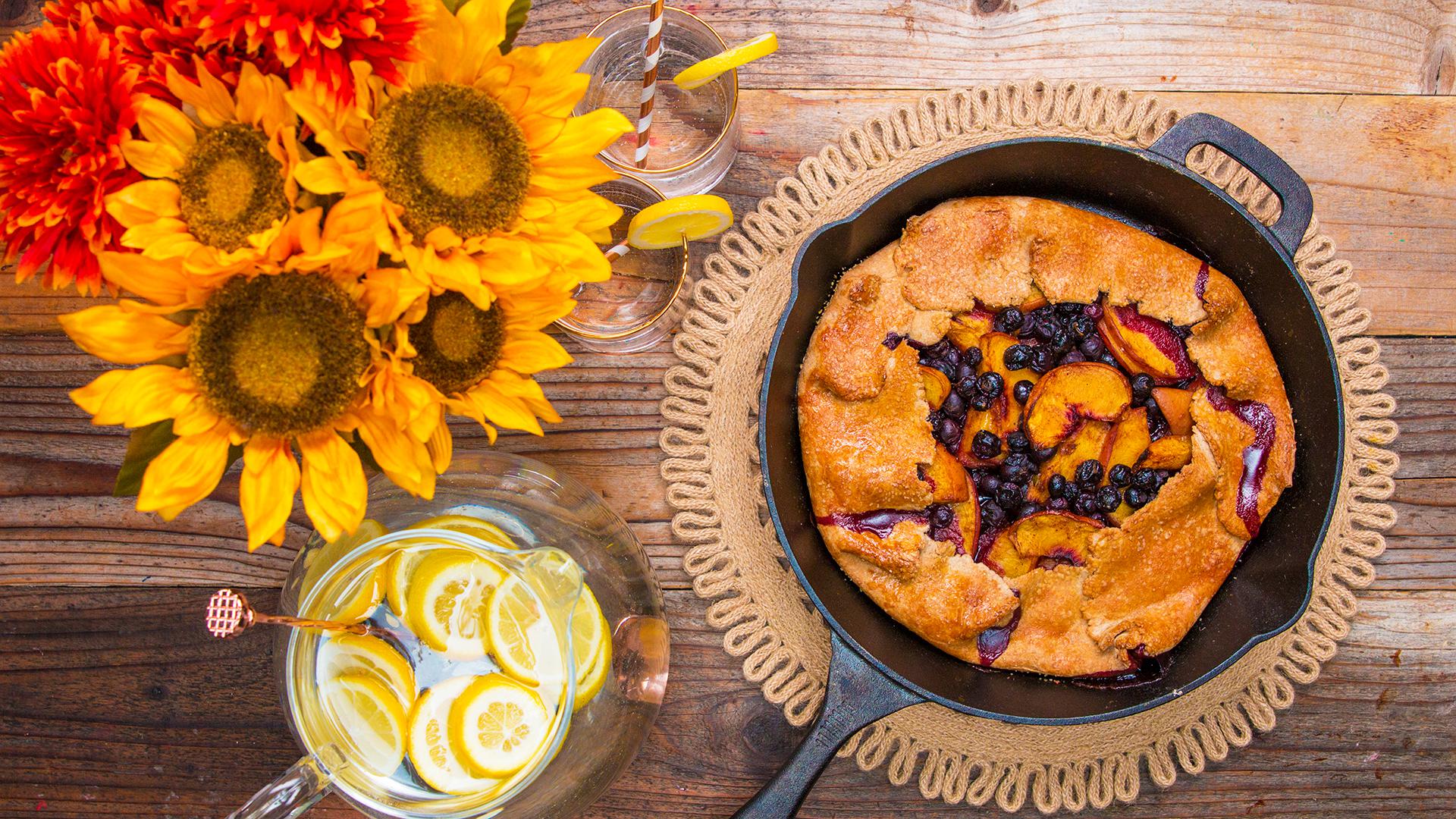 Whole Wheat Blueberry Peach Galette