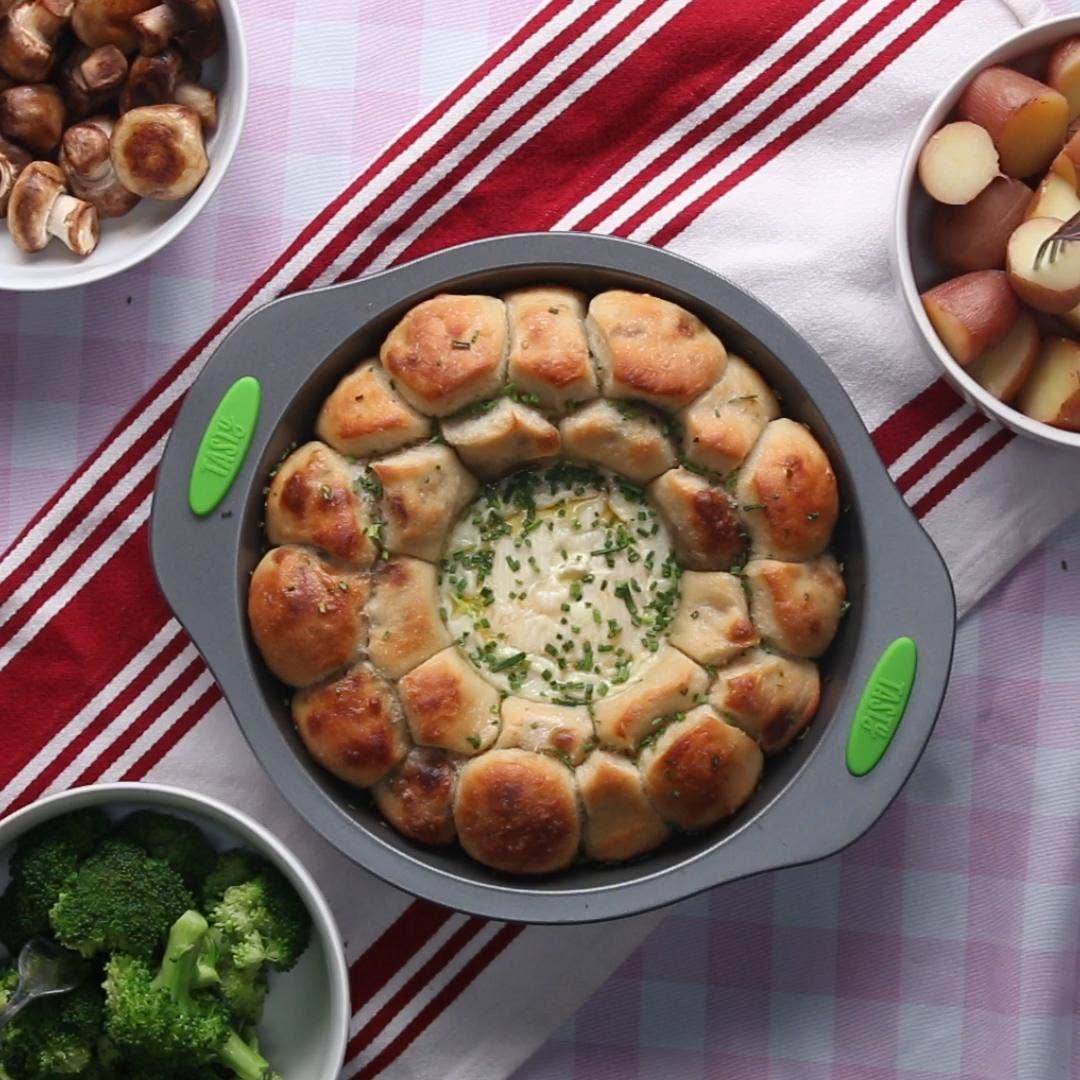 Monkey Bread Brie Fondue Recipe By Tasty