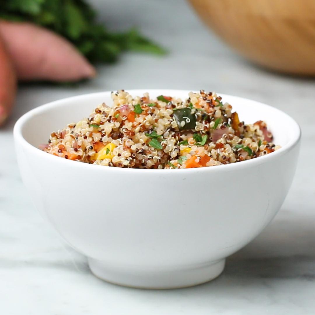 Roasted Veggie Quinoa Salad Recipe by Tasty