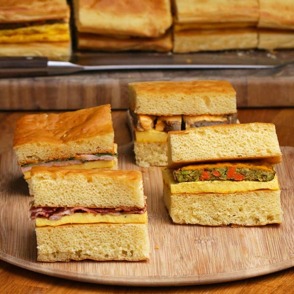 4-Flavor Giant Sheet Pan Breakfast Sandwich