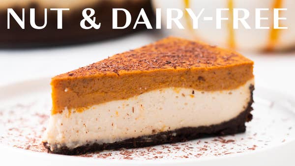 Nut & Dairy-Free Pumpkin Pie Cheesecake