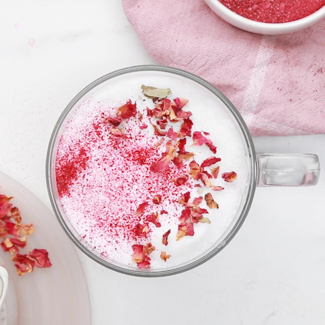 Hibiscus Latte Recipe by Tasty image
