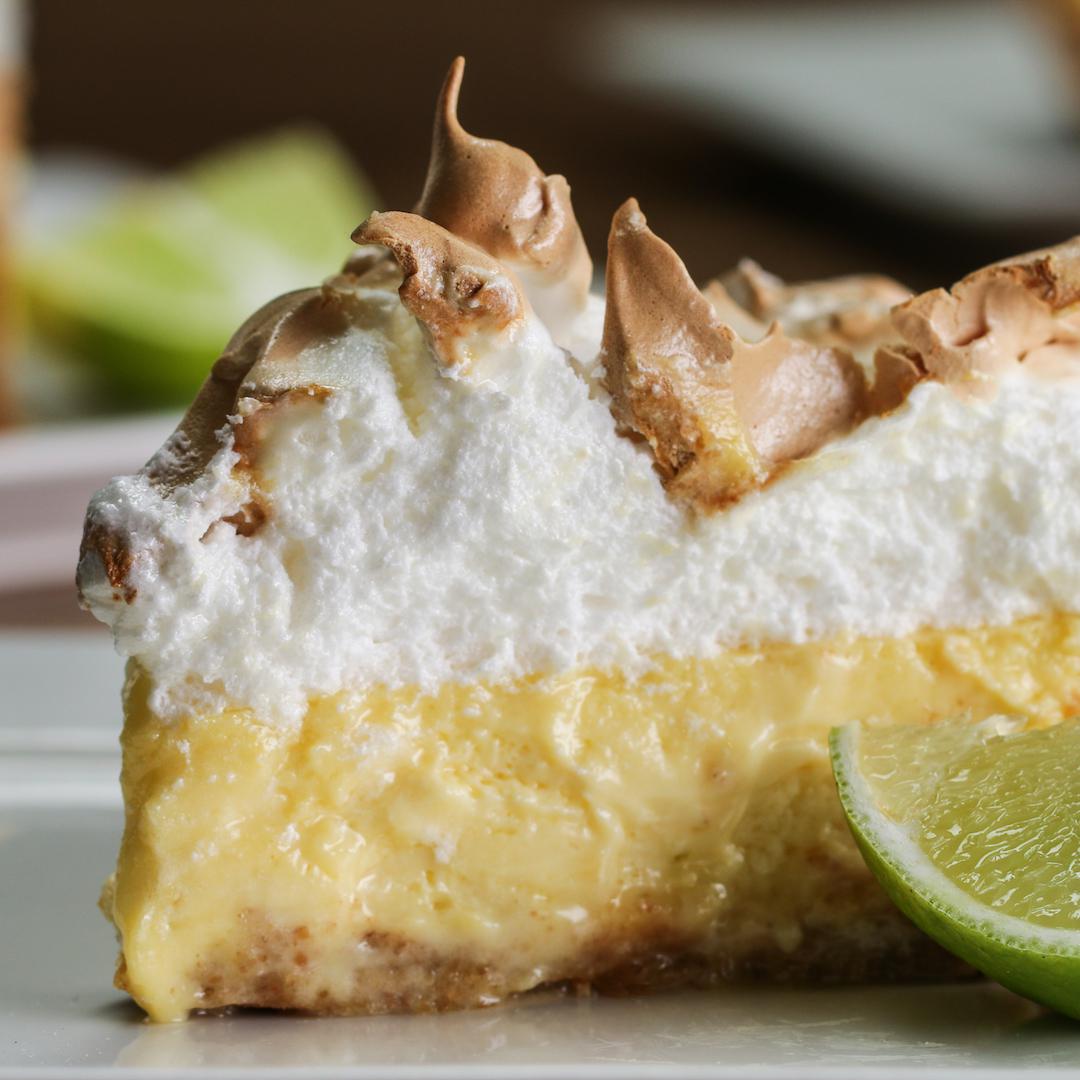 Key Lime Pie With Toasted Marshmallow Meringue Recipe By Tasty