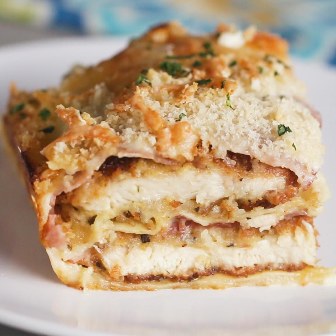 Chicken Cordon Bleu Lasagna Recipe By Tasty