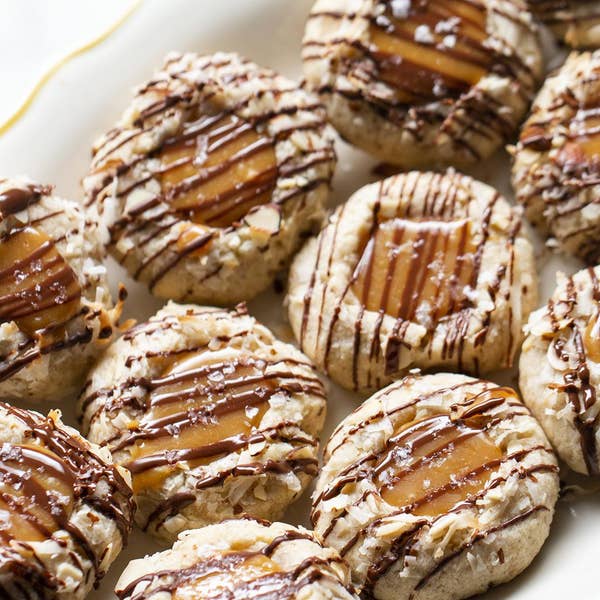 Salted Caramel Coconut Cookies