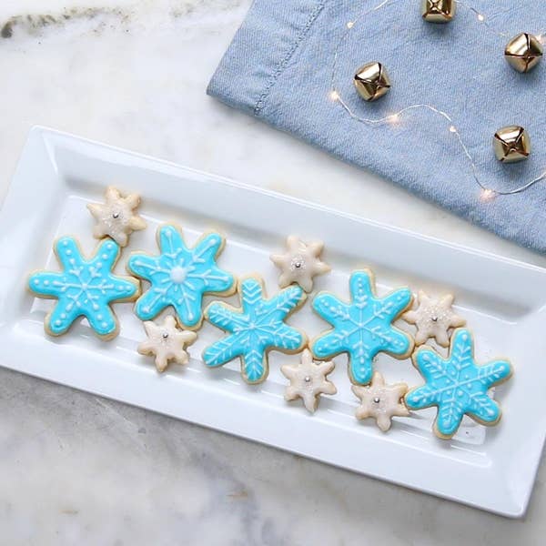 Vegan Snowflake Sugar Cookies
