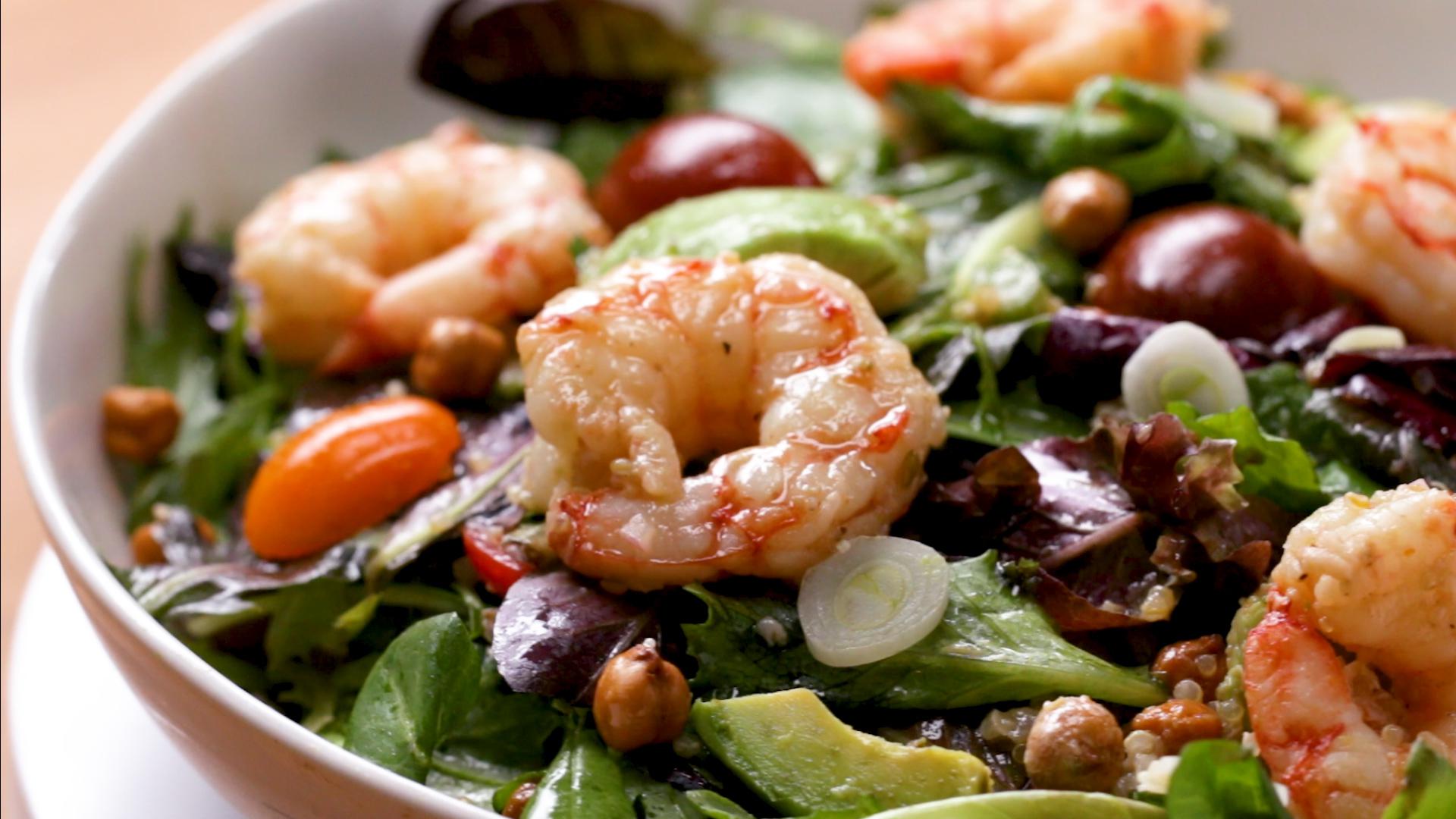 Seared Shrimp And Avocado Salad Recipe by Tasty_image