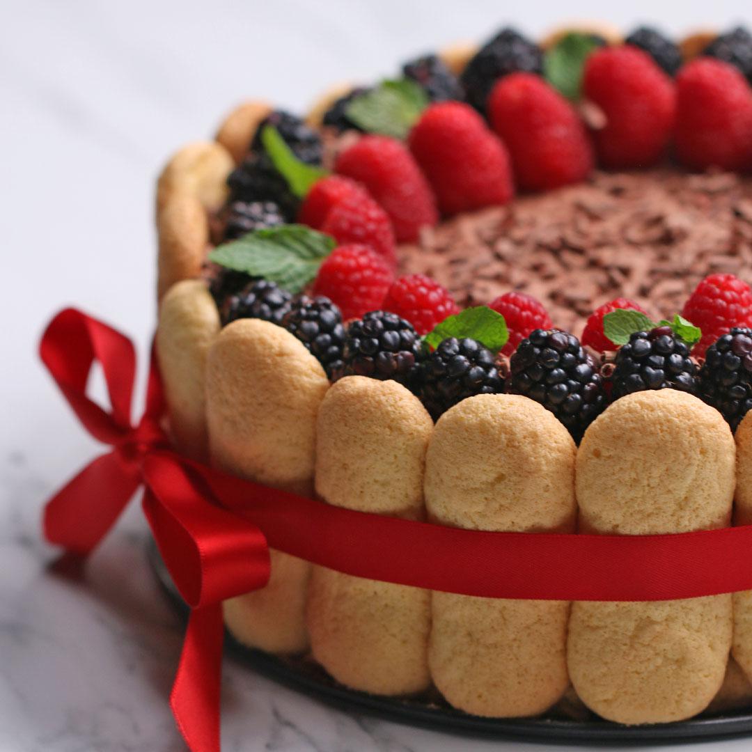 Chocolate Berry Charlotte Recipe By Tasty