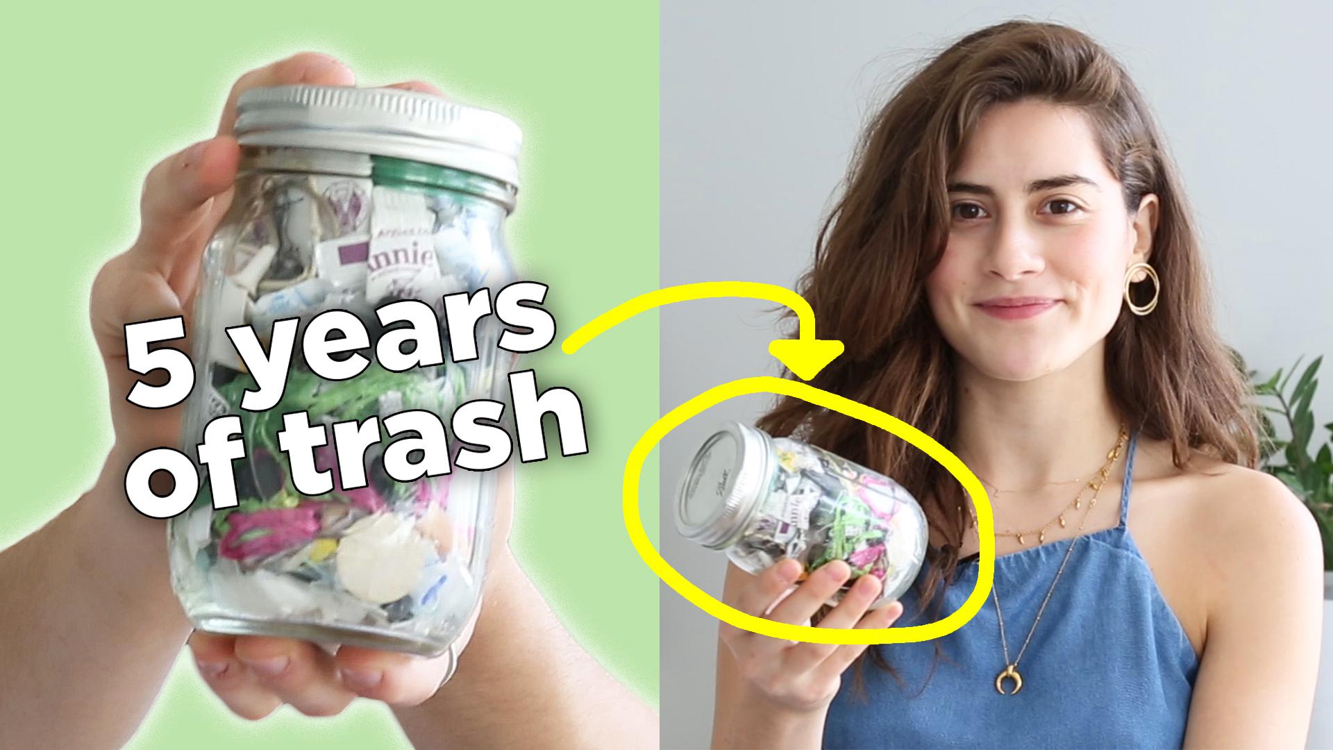 How I Fit 5 Years of My Trash In This Jar