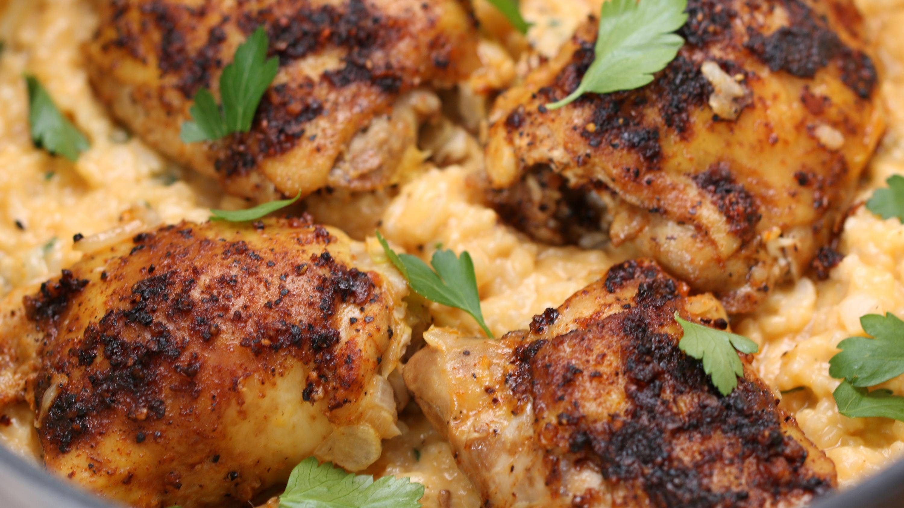 One Pot Lemon Pepper Chicken Rice Recipe By Tasty