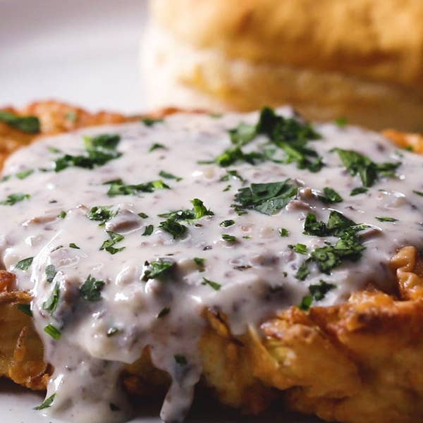 Country-Fried Cauliflower Steaks And Gravy