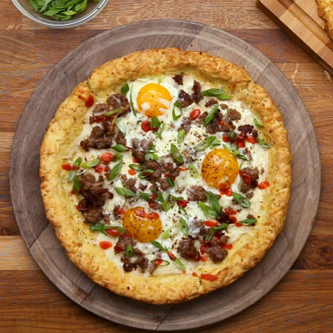 Potato Crust Breakfast Pizza Recipe by Tasty_image