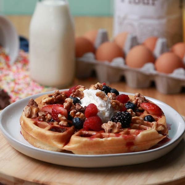Breakfast Waffle: The Berry Bossy