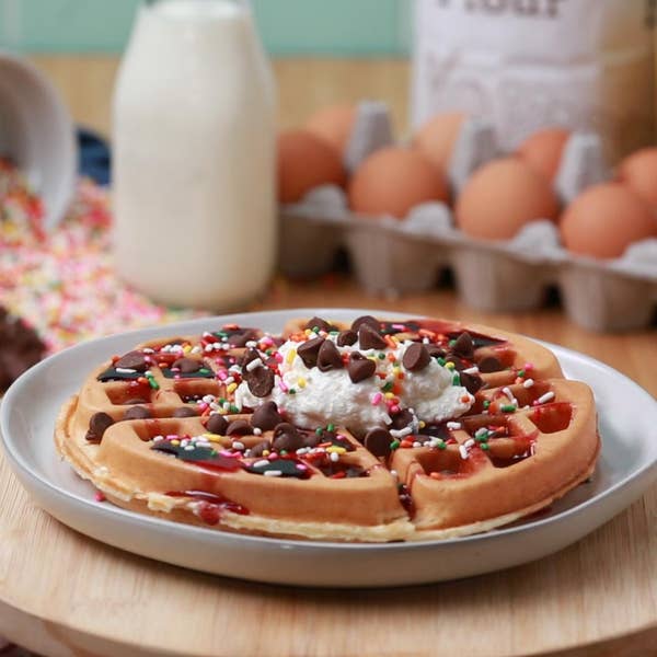 Breakfast Waffle: The Sweet Party Animal