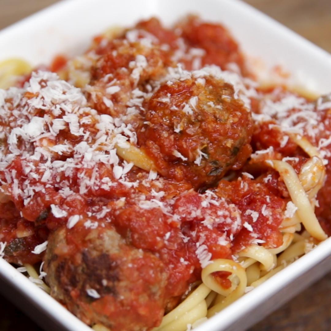 Meal Prep Meatballs And Sauce Recipe by Tasty image