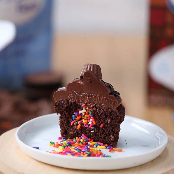 Chocolate Pinata Cupcake: The Happy Place