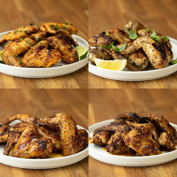 Grilled Wings 4 Ways