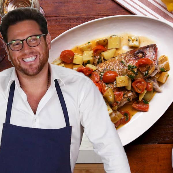 Roasted Whole Red Snapper With Tomatoes, Basil, And Oregano by Scott Conant