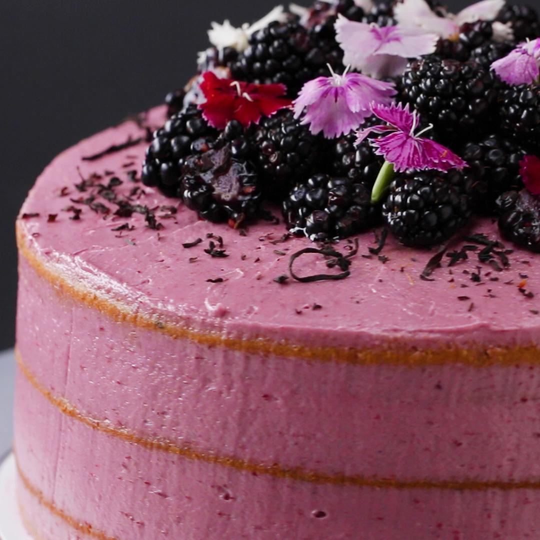 Blackberry Naked Cake  Meiko and The Dish